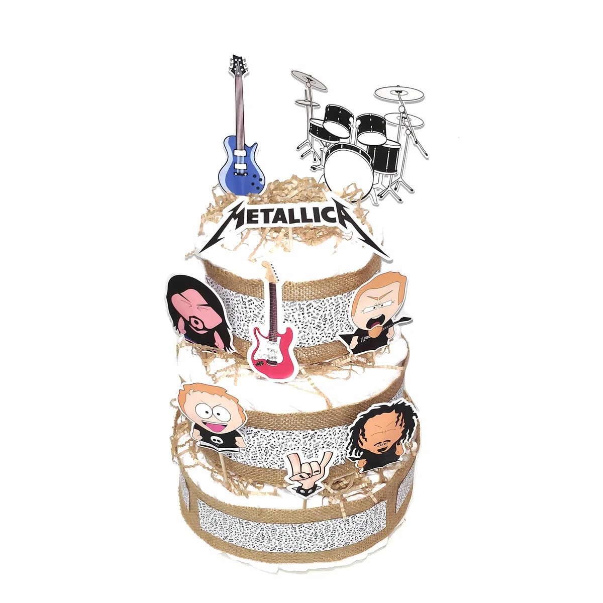 Tarta de pañales Metal| Pañales | Regalos recién nacidos | Regalos bebés | Lulamuk