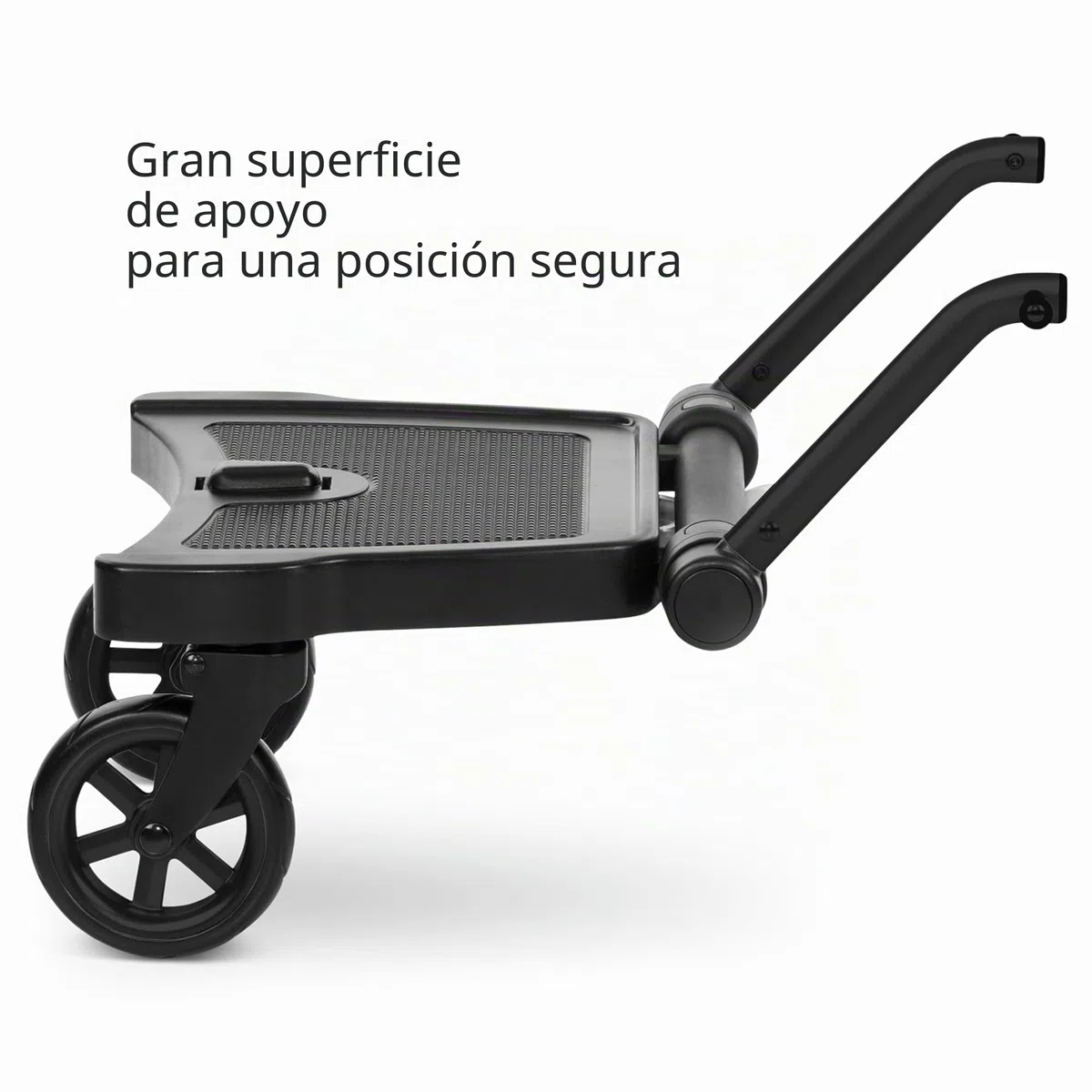 ABC Design Plataforma Kiddie Ride On 2 – Patinete para hermanos – Accesorio universal para cochecito – Asiento compatible se vende por separado – Negro
