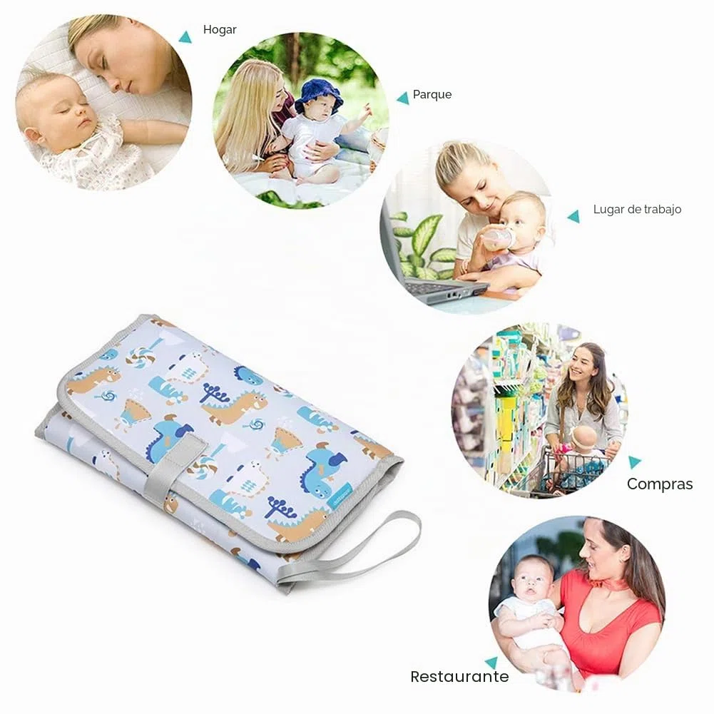 Cambiador Portátil y Plegable Para Bebé, Impermeable, Artículos Esenciales Para Recién Nacidos, Accesorios Unisex