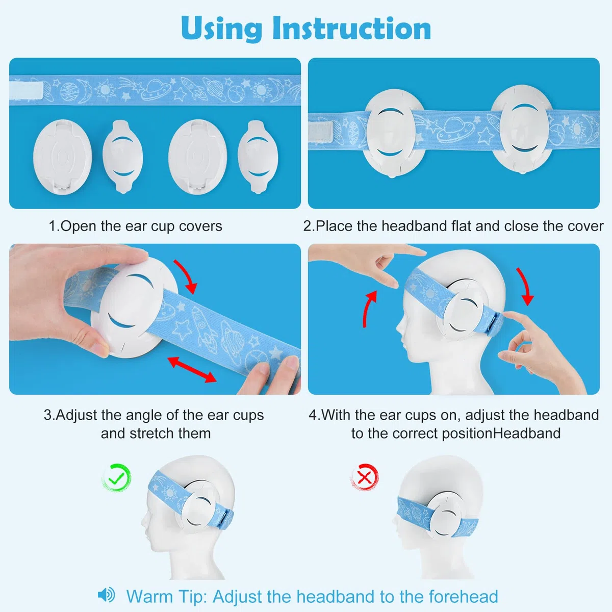 Baby Ear Defenders y protectores, protectores para los oídos de los niños con almohadilla suave ajustable para orejas de cancelación de ruido para niños de 3 meses a 2 años 25dB NNR, Verde