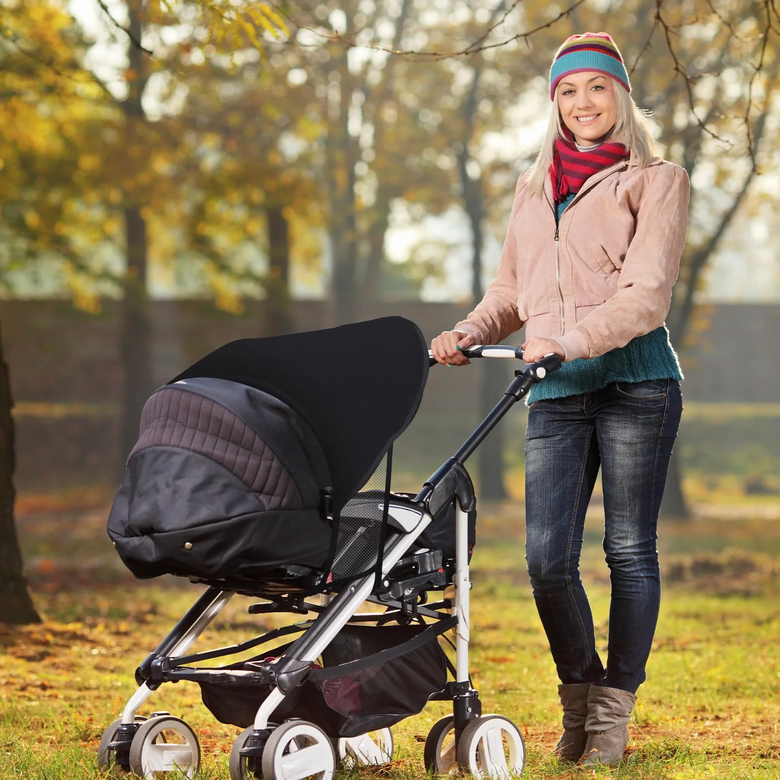 Parasoles para Silla de Paseo Sombrilla Carro Bebe Universal, Parasol Ajustable con Protección UV, Parasol para Cochecito, Toldo Cochecito Bebe, Toldo Cochecito Bebe para Capazos para Sillas