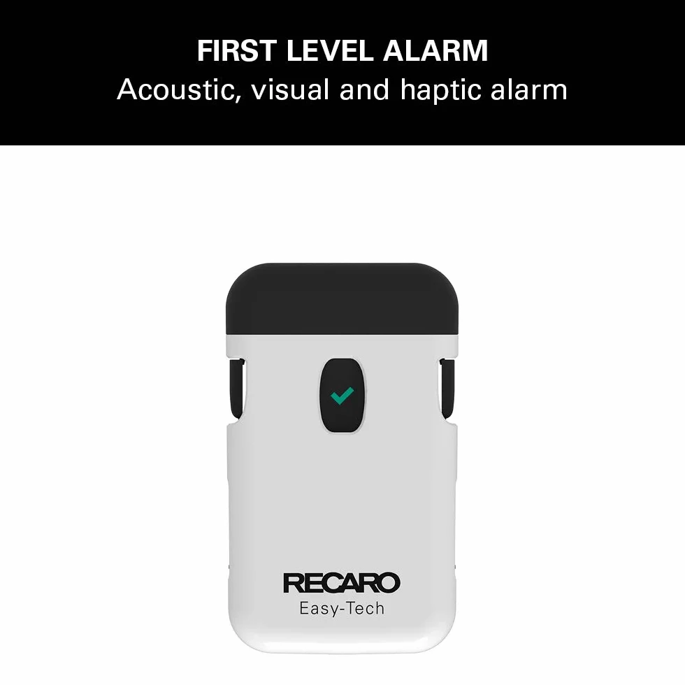 Recaro Kids, Dispositivo Universal Antiabandono Easy-Tech, 2 Niveles de Alarma para un Nivel Máximo de Seguridad, Compatible con Todas las Sillas de Auto Infantiles