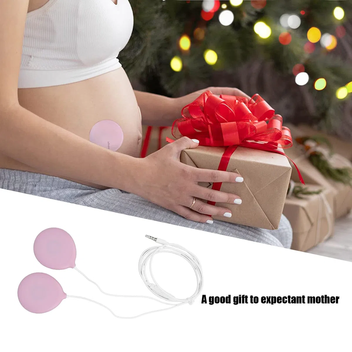 Tyenaza Auriculares para Embarazo, Altavoces Prenatales del Vientre, Auriculares para el Vientre del Bebé, Auriculares de Música para Embarazo, para Mamá Embarazada Baby Shower, para Mujeres Madre