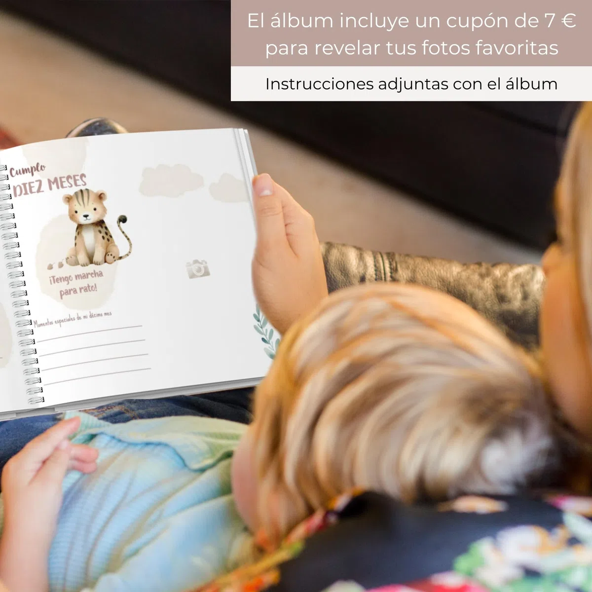 HUBORNS – Libro de nacimiento y recuerdos del bebé hasta los 5 años, álbum de fotos y diario infantil, regalo original para recién nacidos, baby shower y padres primerizos (Amigos, Español)