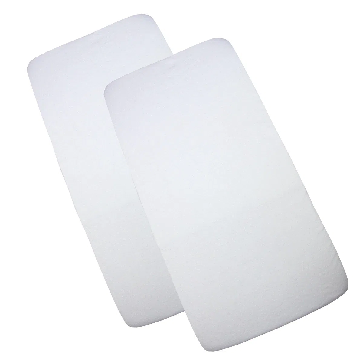 BabyPrem Bebé 2 Sábanas Bajeras de Algodón Cuna Ropa de Cama 90 x 40cm 2 Blanco
