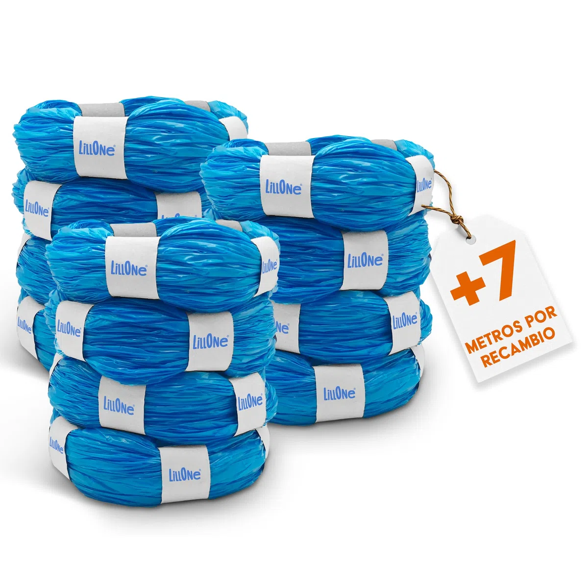LillOne Donut 12 Recambios Universales Extra Largos para Cubos de Pañales – Nueva Fórmula Anti-Olor – Compatibles con Tommee Tippee, Sangenic, Angelcare, LitterLocker y Otros – Película de 5 Capas