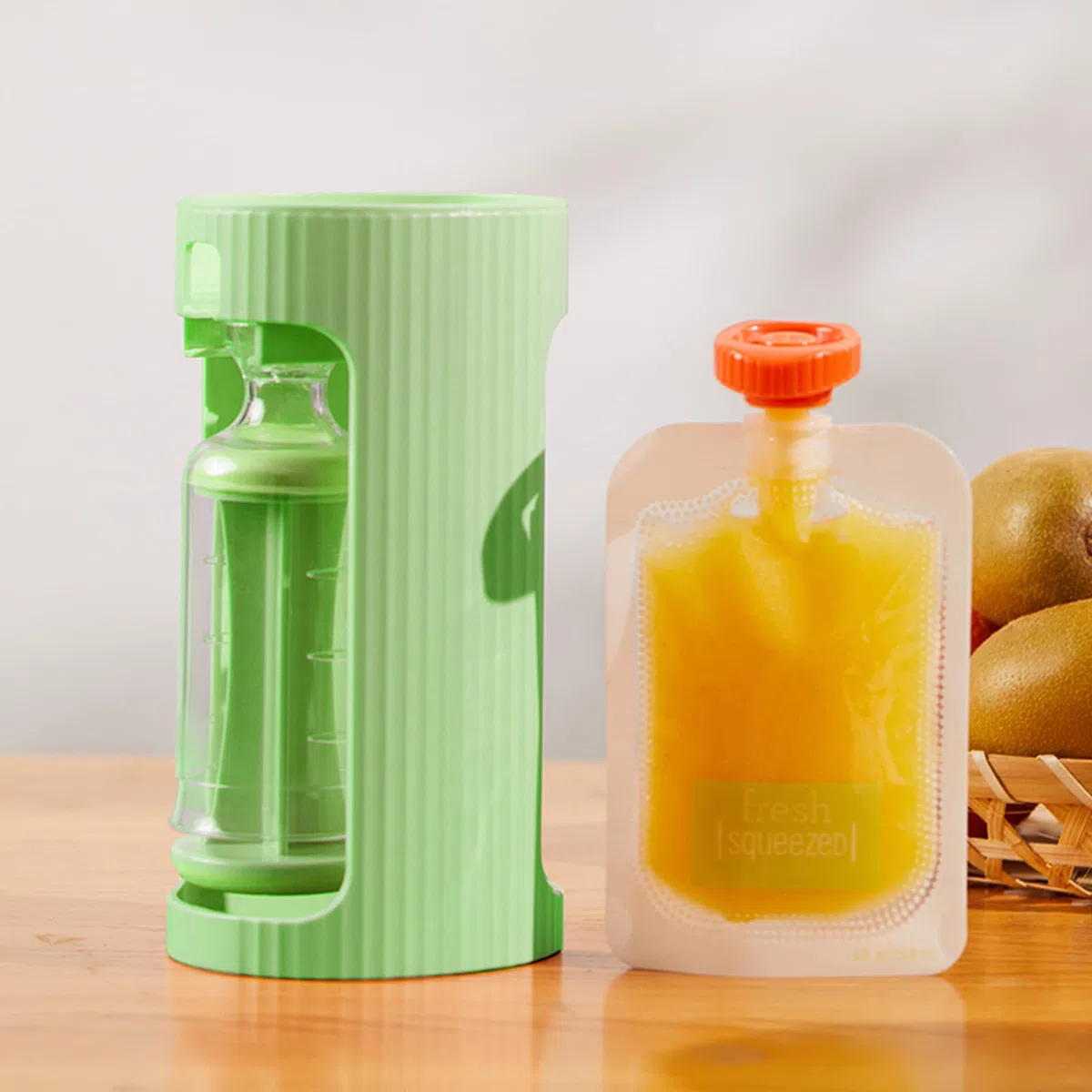 Bolsas reutilizables para apretar | Kit Recargable para Puré de Frutas y Alimentos | Bolsas ecológicas para niños, relleno fácil de usar, fácil limpieza, no necesita soporte