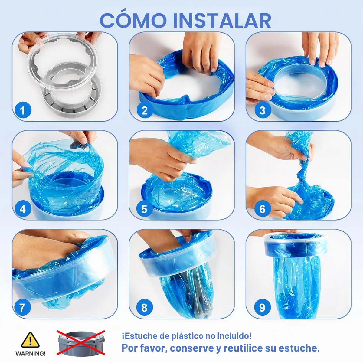 Recambios Compatible con Tommee Tippee 14 Piezas,Longitud Extendida, Engrosada Recambio Papelera Pañales Compatible con Tommee Tippee,Angelcare, Foppapedretti,LitterLocker, etc.