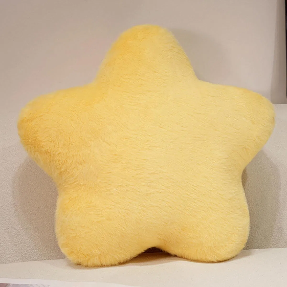 Cojín de felpa para niños, cojín con forma de estrella para niños, cojín suave y esponjoso con estrellas, cojín con forma de estrella para habitación infantil, cojín decorativo para niñas