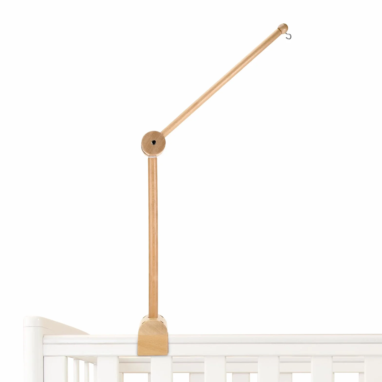 Collazoey Soporte Móvil de Madera para Bebé, soporte de madera para colgar para cuna de bebé ajustable, hecho de madera, adecuado para cunas decoración y cambiadores