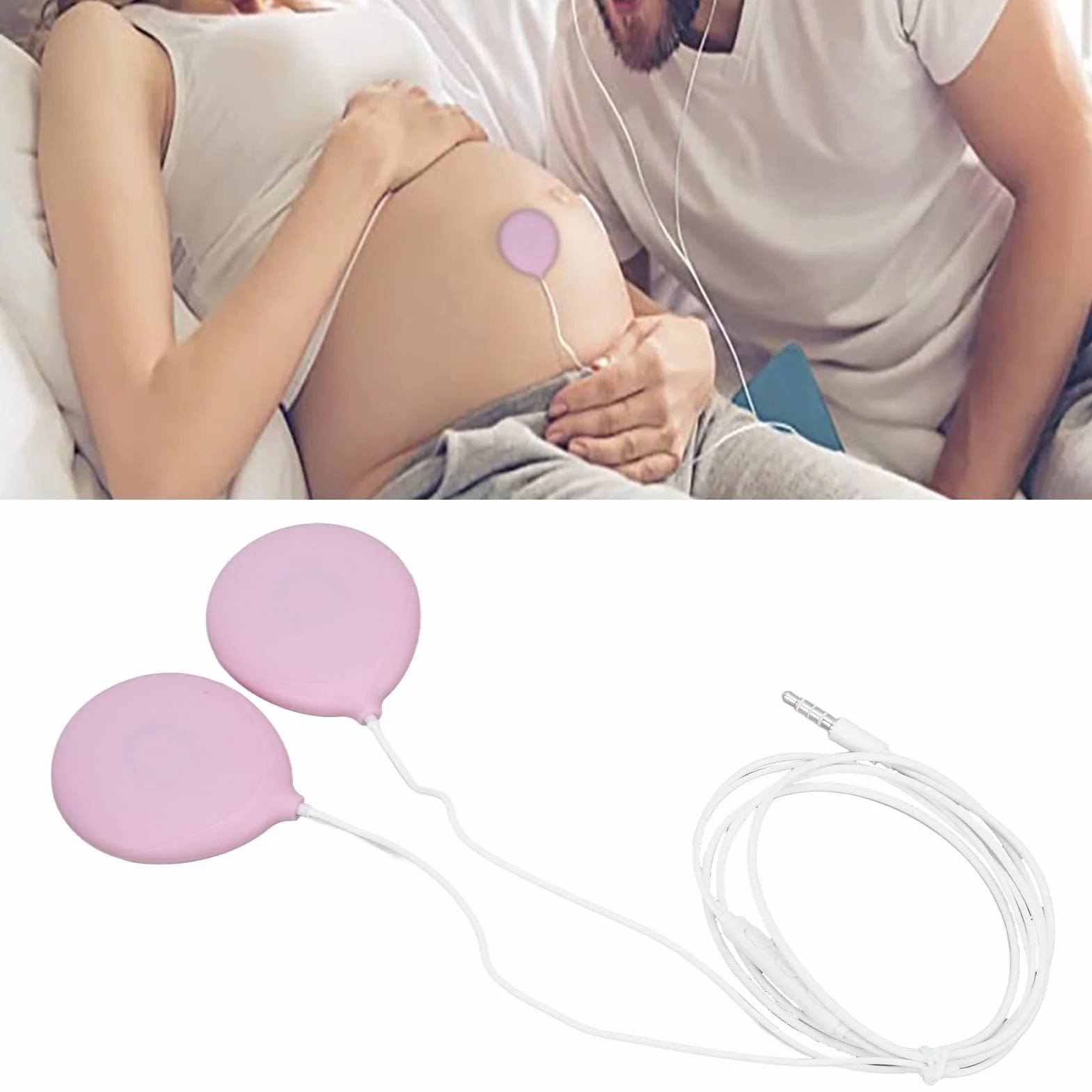 Tyenaza Auriculares para Embarazo, Altavoces Prenatales del Vientre, Auriculares para el Vientre del Bebé, Auriculares de Música para Embarazo, para Mamá Embarazada Baby Shower, para Mujeres Madre