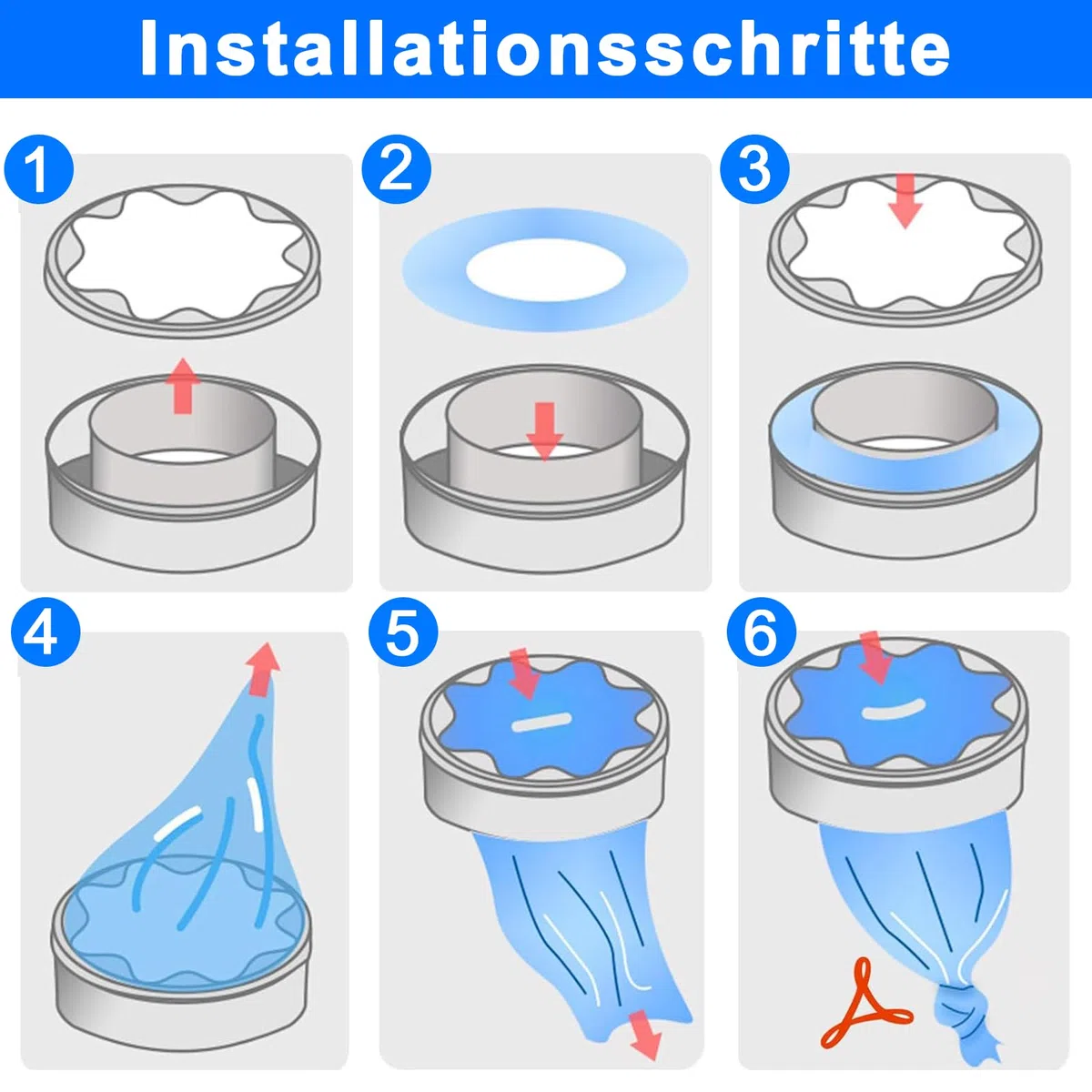 8 unidades de cartuchos de recambio para cubos de pañales, revestimiento de recambio a prueba de olores, compatible con Angelcare, Tommee Tippee, LitterLocker, Littycat y Spross
