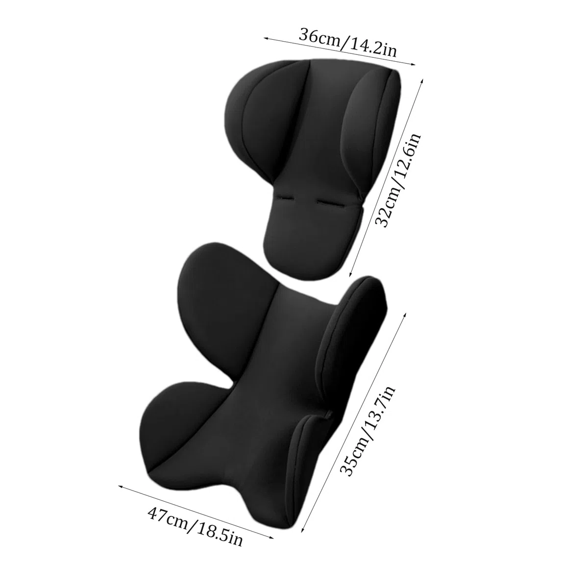 Reductor De Asiento De Coche Para Bebé, Cojín Para Silla De Paseo, Cojín Para Trona, Acolchado uni-versal, Inserto Suave Para Cochecito De Bebé Con Soporte Para La Cabeza Y El Cuerpo