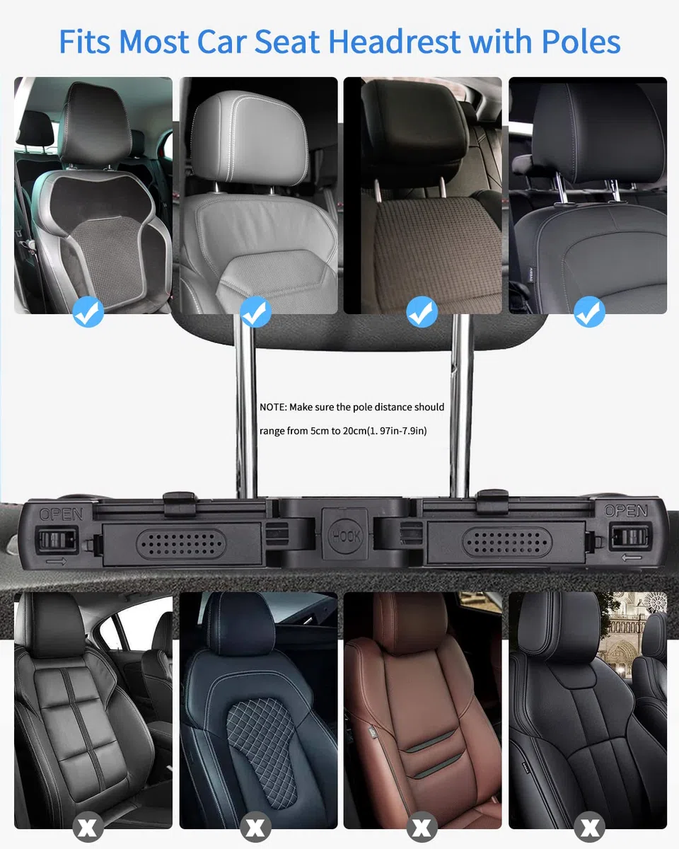 Reposacabezas Lateral Del Coche, Reposacabezas Coche Niño, Soporte Para Cuello Retráctil Extraíble Almohada Del Reposacabezas Coche, Apto Para Niños Adultos Soporte Para La Cabeza.Negro.
