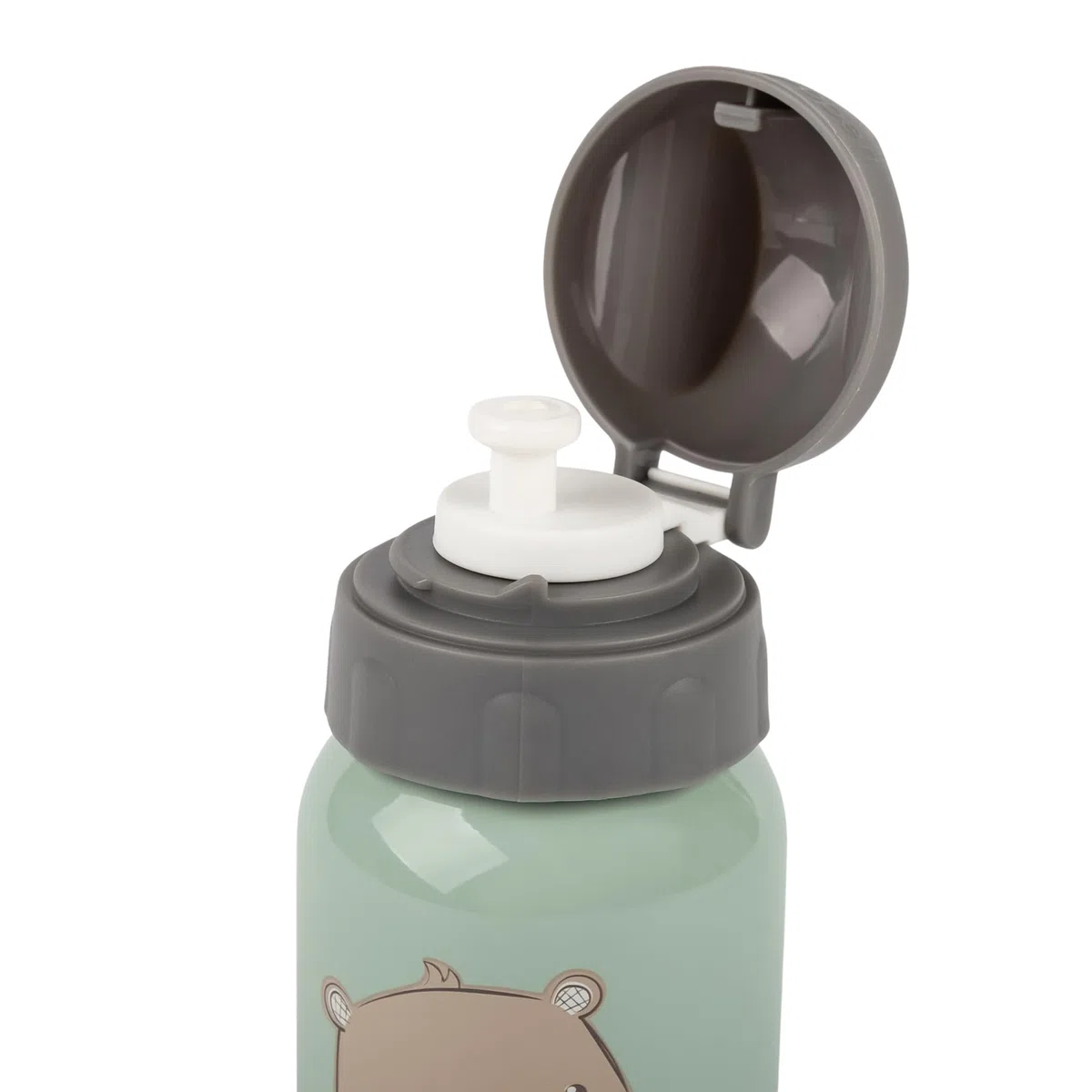 Sigikid 25377 Botella de acero inoxidable con diseño de oso, 250 ml, recomendada para niños a partir de 1 año, robusta, a prueba de fugas, irrompible