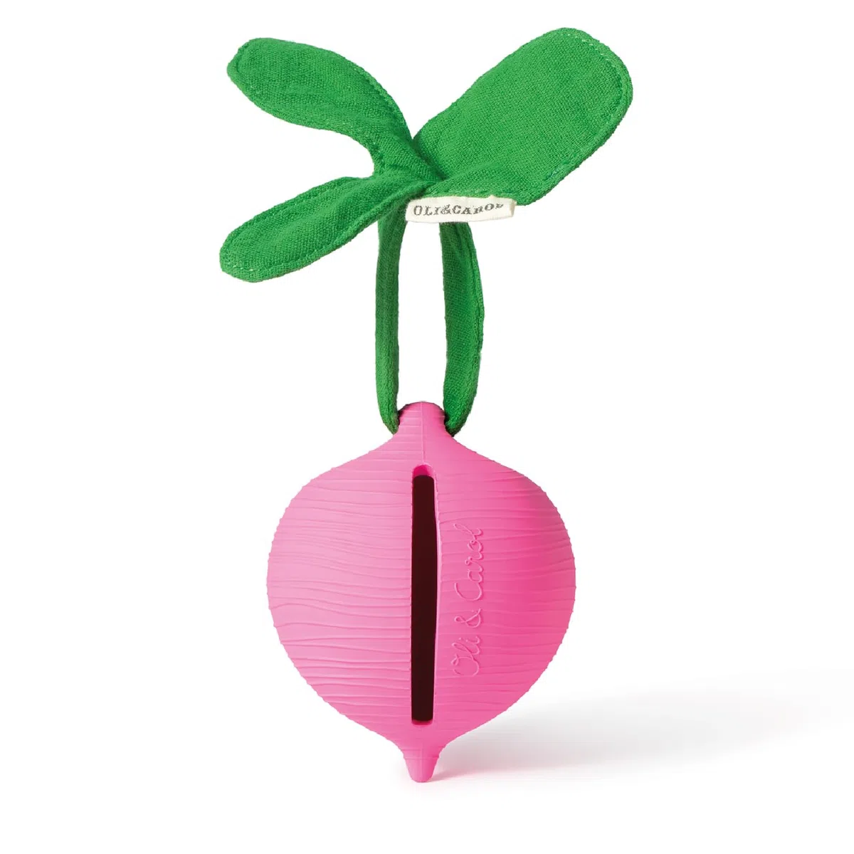 Oli & Carol - Portachupetes de caucho natural - Regalo para padres y bebés - Ramona the Radish