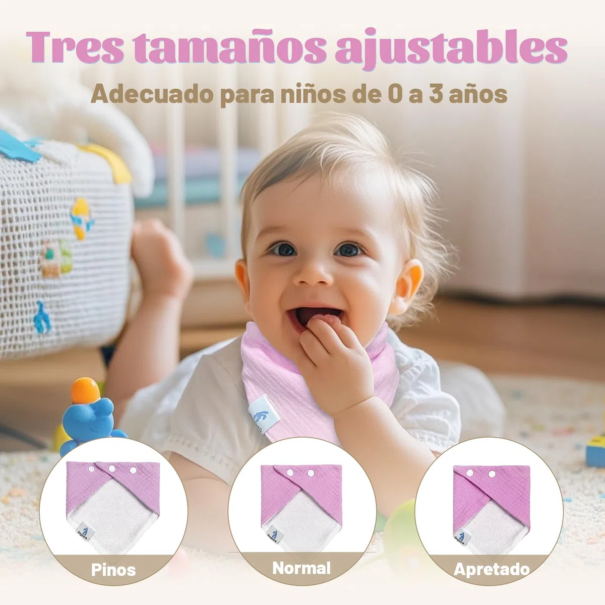 Bavoirs Bébé,12PCS Bébé Mousseline Foulard Bandana,écharpe TriangulaireBébé,BébéMousseline Foulard Bandana,Coton Doux Nouveau Né Bavoirs Réglables Pour Garçons et Filles Bave Dentition