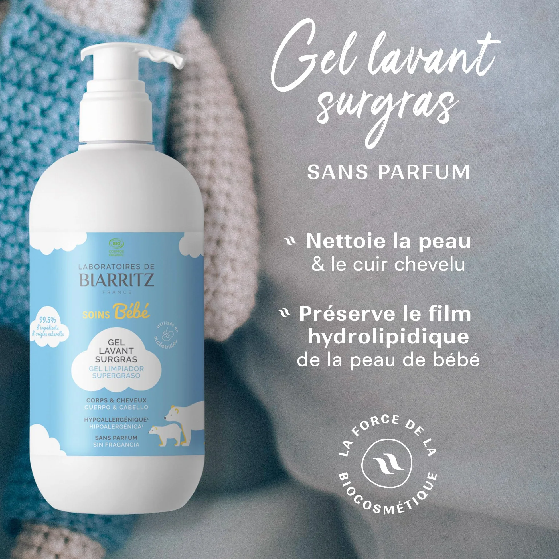 Laboratoires de Biarritz Gel Lavante Supergraso bio 500 ml