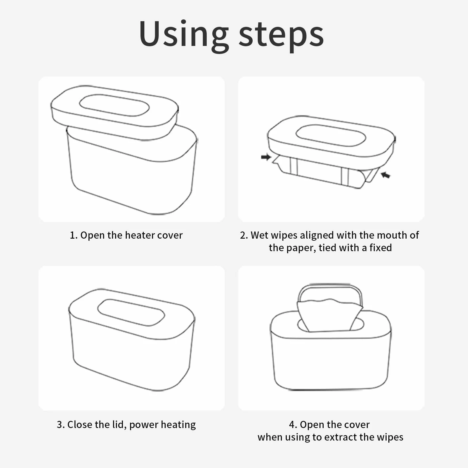 Tnfeeon Calentador de Toallitas Húmedas, Calentador de Toallitas Húmedas para el Hogar, Ahorro de Energía, Portátil, Temperatura Constante para Inodoros (Blanco)