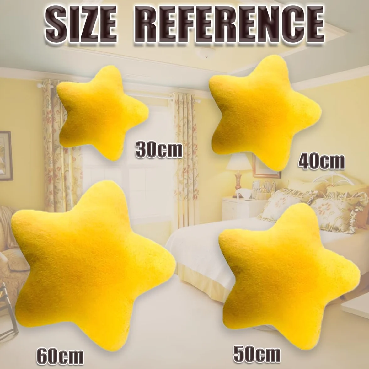 Cojín de felpa para niños, cojín con forma de estrella para niños, cojín suave y esponjoso con estrellas, cojín con forma de estrella para habitación infantil, cojín decorativo para niñas