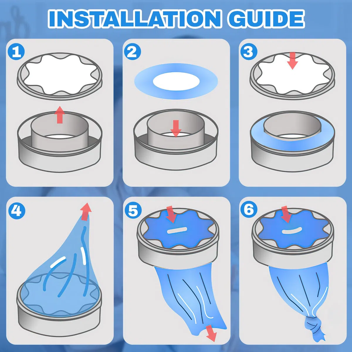 9 Piezas Recambios Cubos de Pañales, Recambios para Papelera de Pañales, Compatibles con la Mayoría de Cubos de Pañales, Económico y Práctico