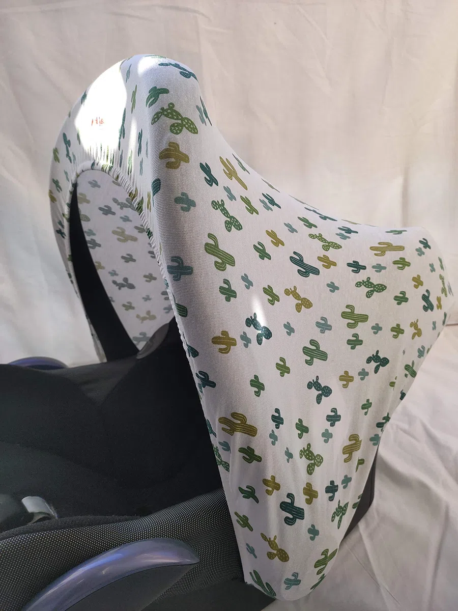 moon-bebe Capota universal para Maxi-Cosi Blanco(cactus multi Verde)