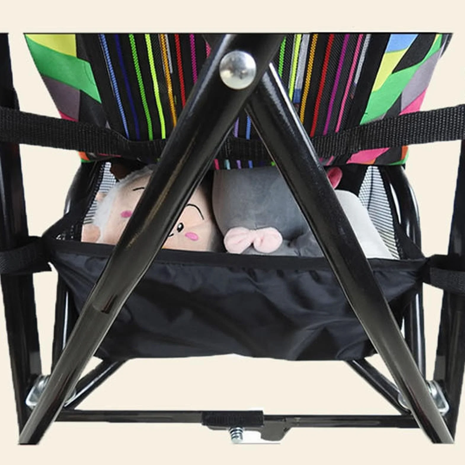 Cesta debajo del cochecito, Cesta inferior del cochecito, Organizador debajo del cochecito, Red inferior de malla portátil, tela Oxford de almacenamiento debajo del cochecito para cochecitos de bebé