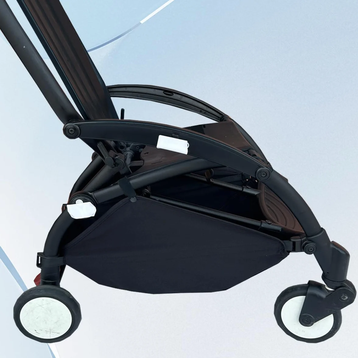 Cesta de almacenamiento para cochecito compatible con Babyzen YOYO, YOYO+, YOYO2 y Stokke YOYO3, tela duradera 600D, cesta de almacenamiento lavable