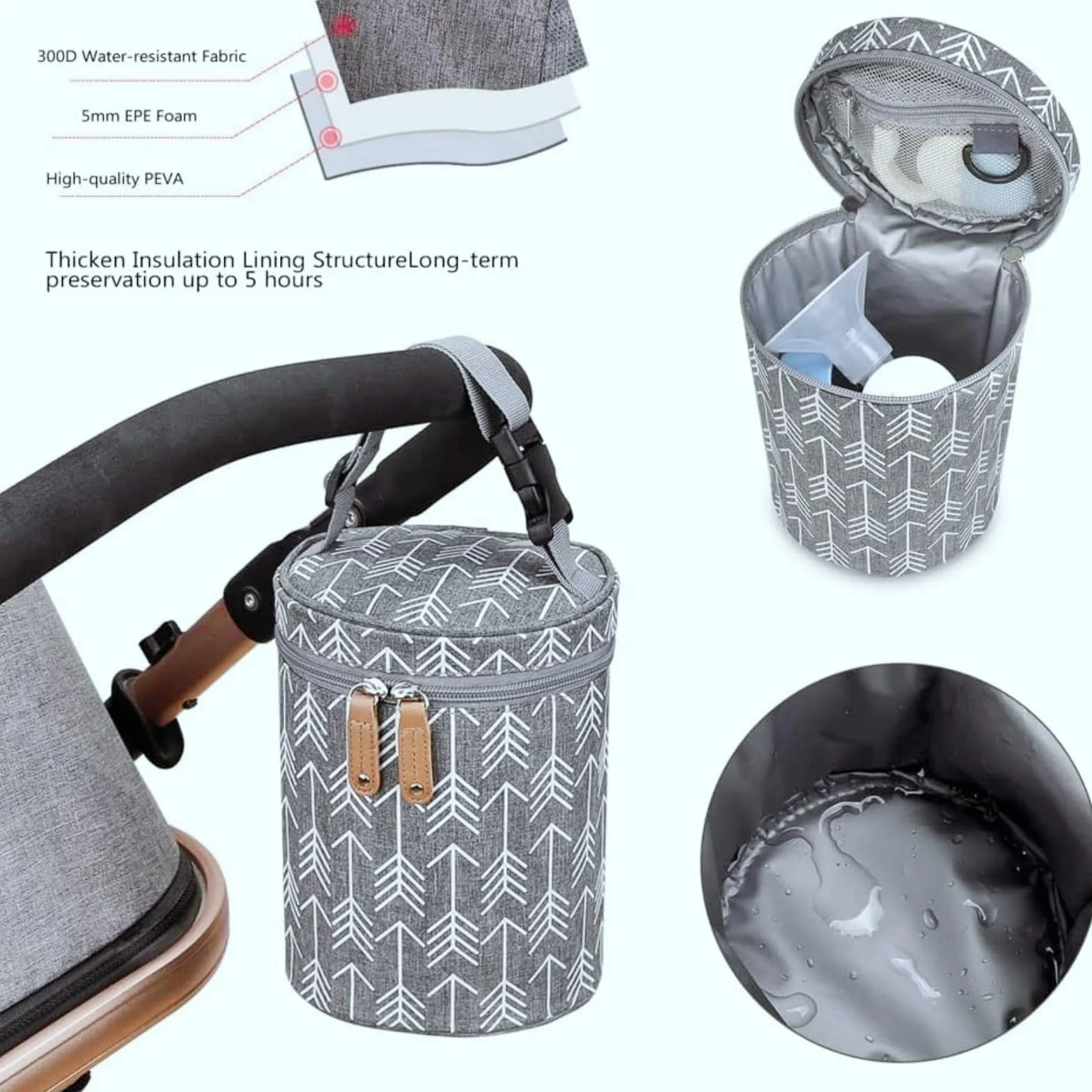 Bolsa Termica Bebé Miniland - Aquecedor Biberón Suavinex con Preparador de Biberones y Termo para Biberón Bebé Walking Mum