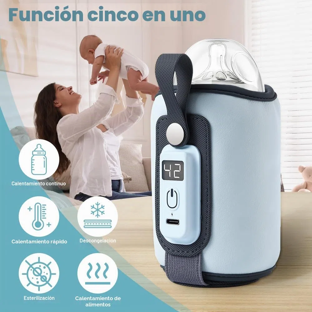 mizikuu Calienta Biberones, Calentador de biberones Termostato rápido Calentador de Alimentos y Biberones con Temporizador y Descongelación Calientabiberones para biberones, calentador de biberones