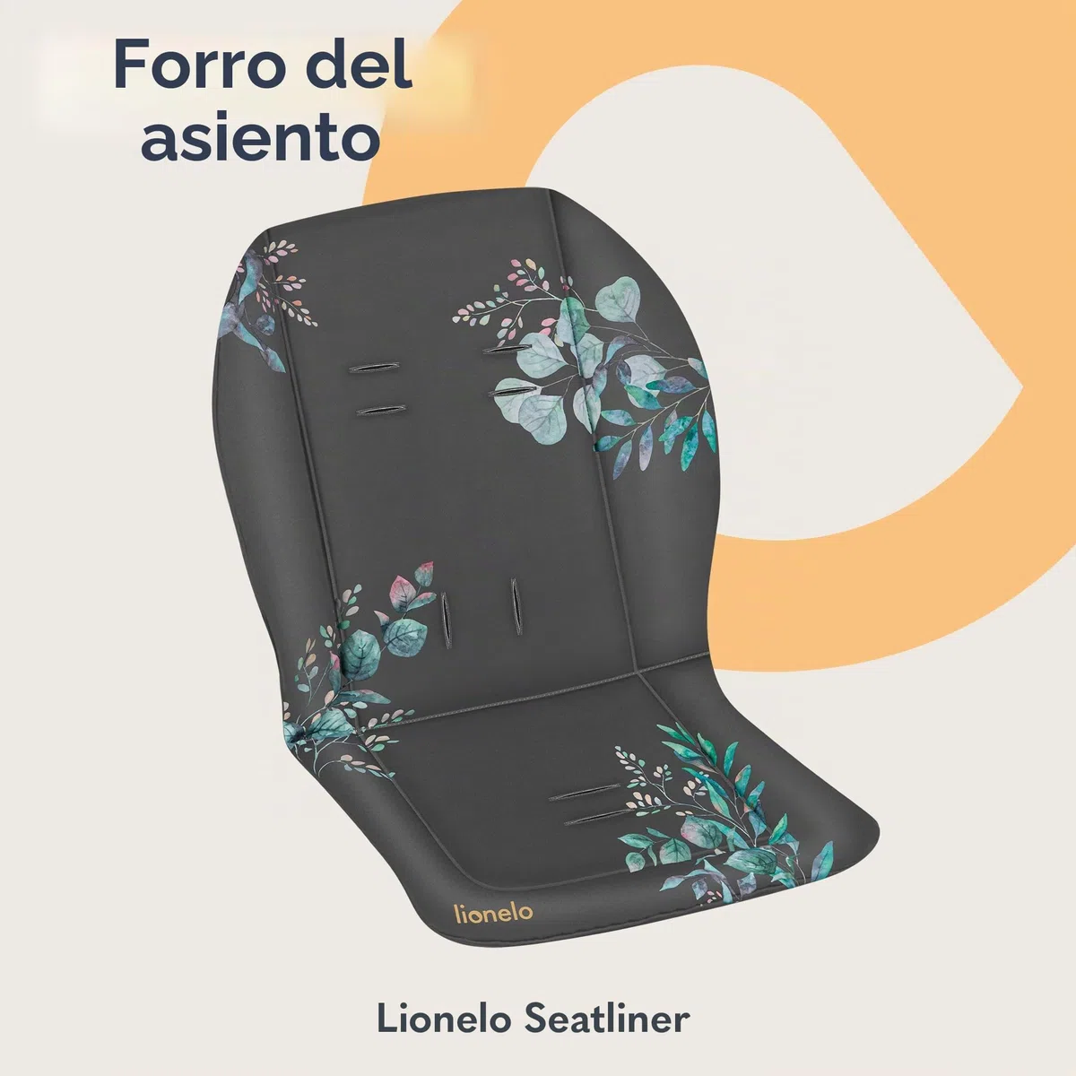 Lionelo SEATLINER - Colchón Universal para Cochecito de bebé, Material Impermeable por Ambos Lados, Compatible con la mayoría de cochecitos, Suave y Suave