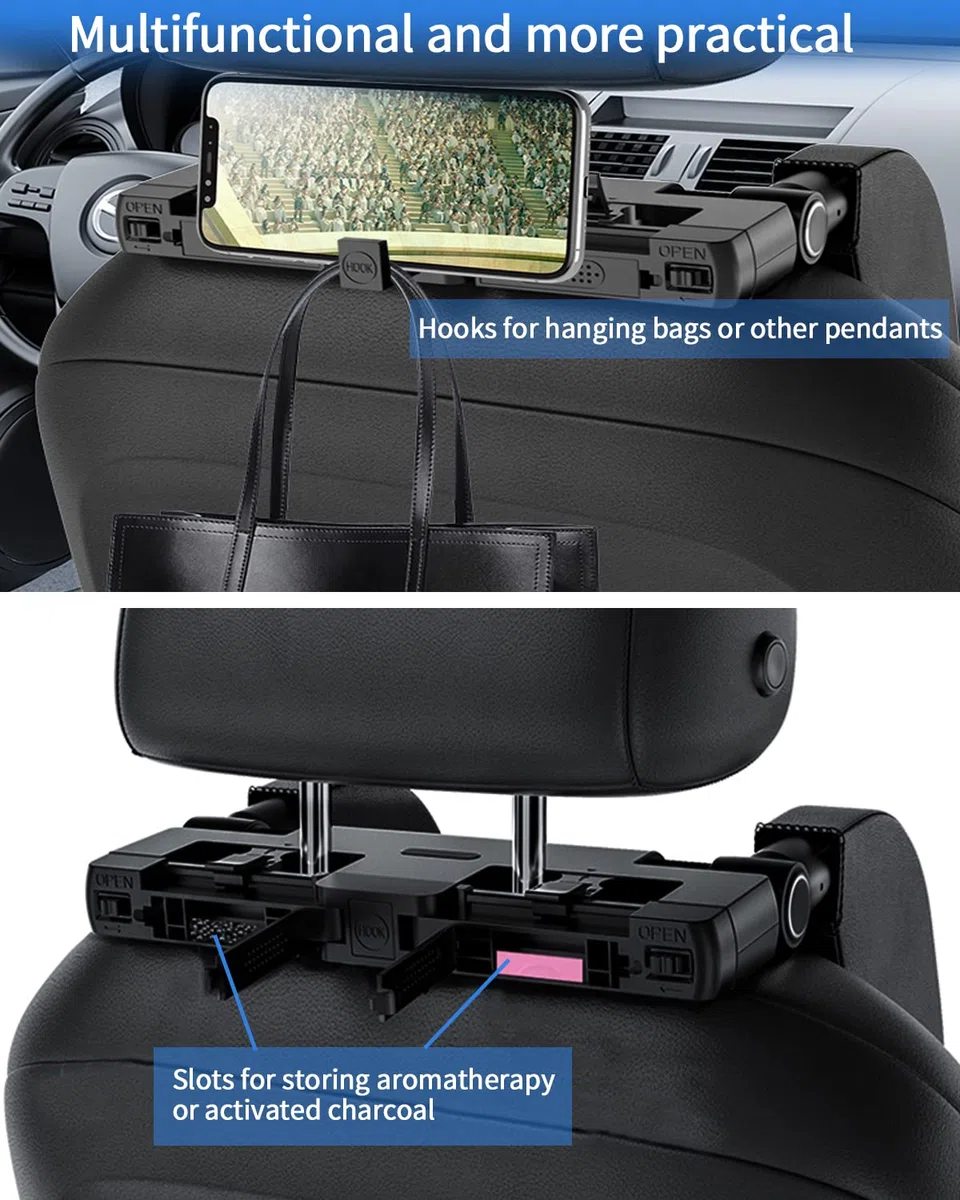 Reposacabezas Lateral Del Coche, Reposacabezas Coche Niño, Soporte Para Cuello Retráctil Extraíble Almohada Del Reposacabezas Coche, Apto Para Niños Adultos Soporte Para La Cabeza.Negro.