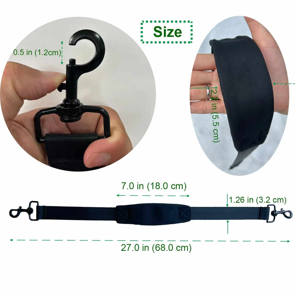 Correa para cochecito compatible con Babyen YOYO, YOYO2, Stokke YOYO3 y Yuyu, correa de transporte para cochecito
