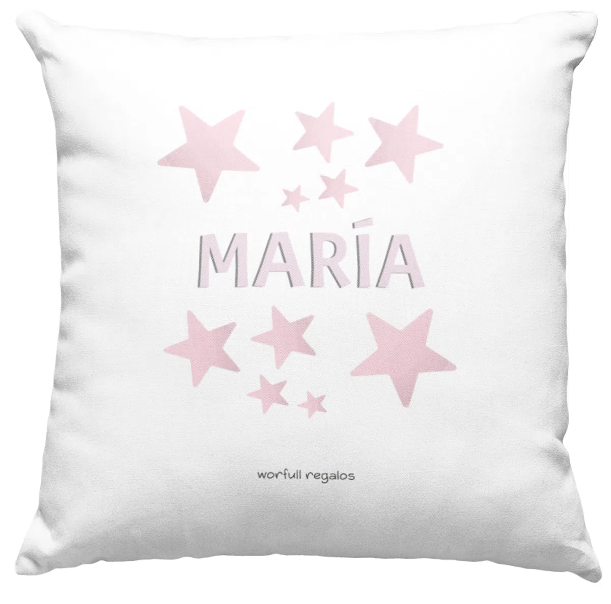 Cojín Nacimiento Personalizado Puro Amor Frente y Dorso con Foto del bebé y Datos. NIÑAS-NIÑOS, Regalo Original – Cojín Natalicio para recién Nacidos – Bautizo - Regalo Original.