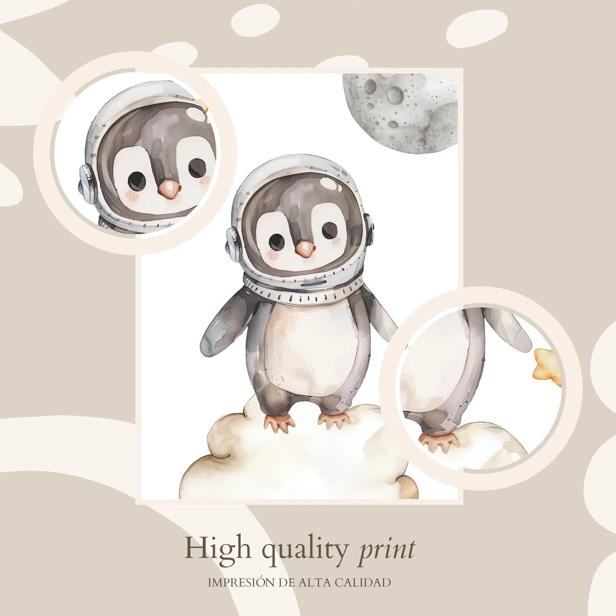 ayurvana: Set 3 Láminas Personalizadas con Nombre - Decoración Infantil | Cuadros estilo nórdico, láminas A3 personalizadas. Se envían SIN MARCO. Regalo ideal para nacimiento o baby shower original.