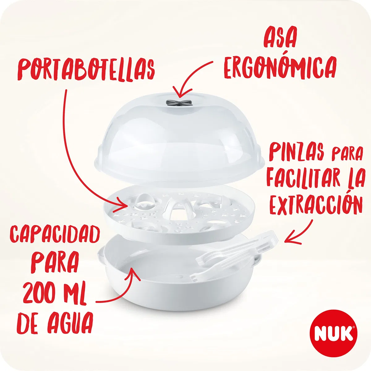 Esterilizador A Vapor Nuk Para Microondas