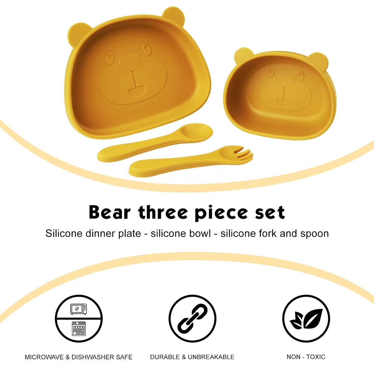 Vajilla Bebe Silicona,4 Juegos Vajilla para bebés de silicona,Destete de Alimentación Autónoma para Bebés,Vajilla Bebe Silicona Antideslizante
