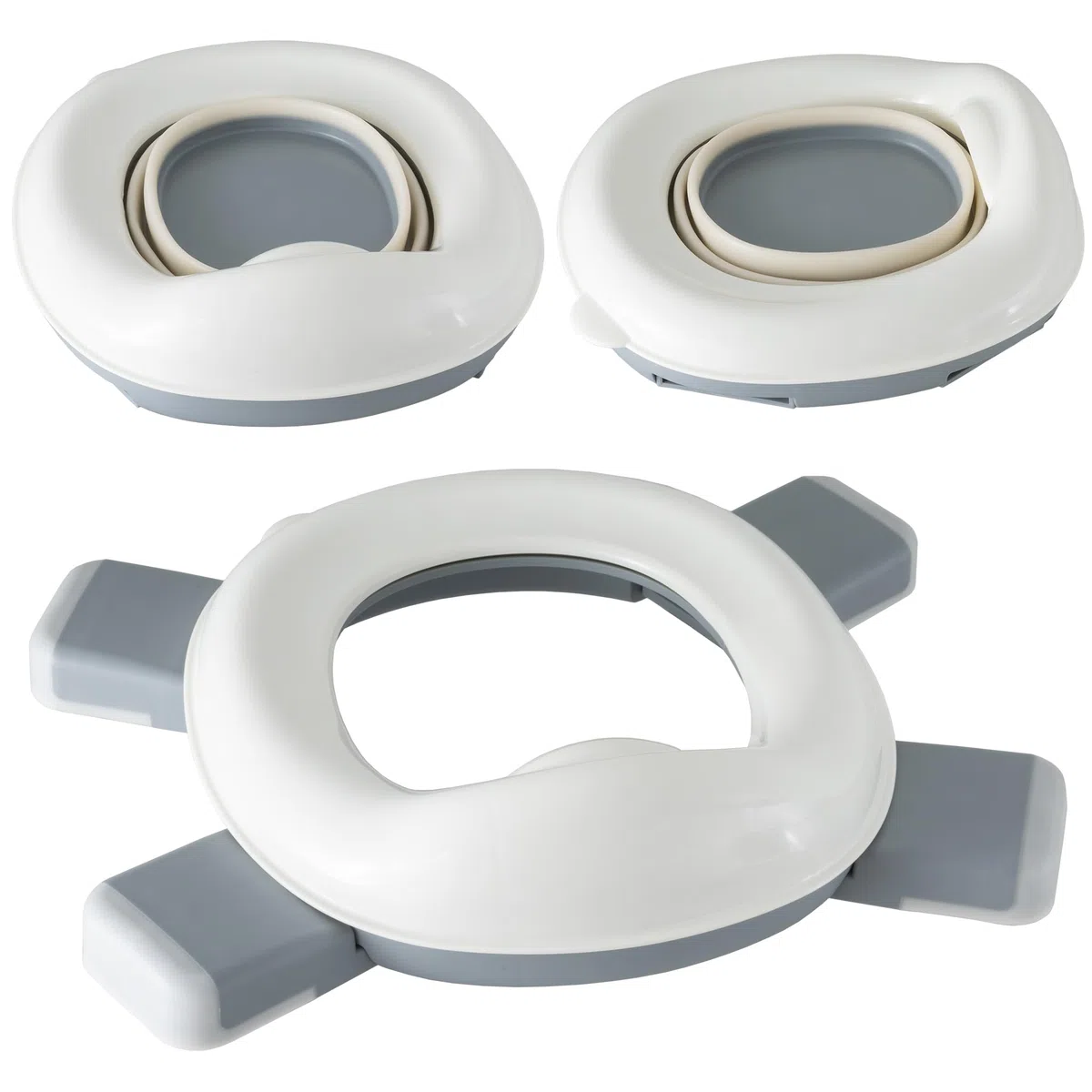 ALMAR Baby Orinal portátil para niños reductor de wc plegable bebes asiento inodoro compacto con bolsas orinal infantil adaptador wc compacto