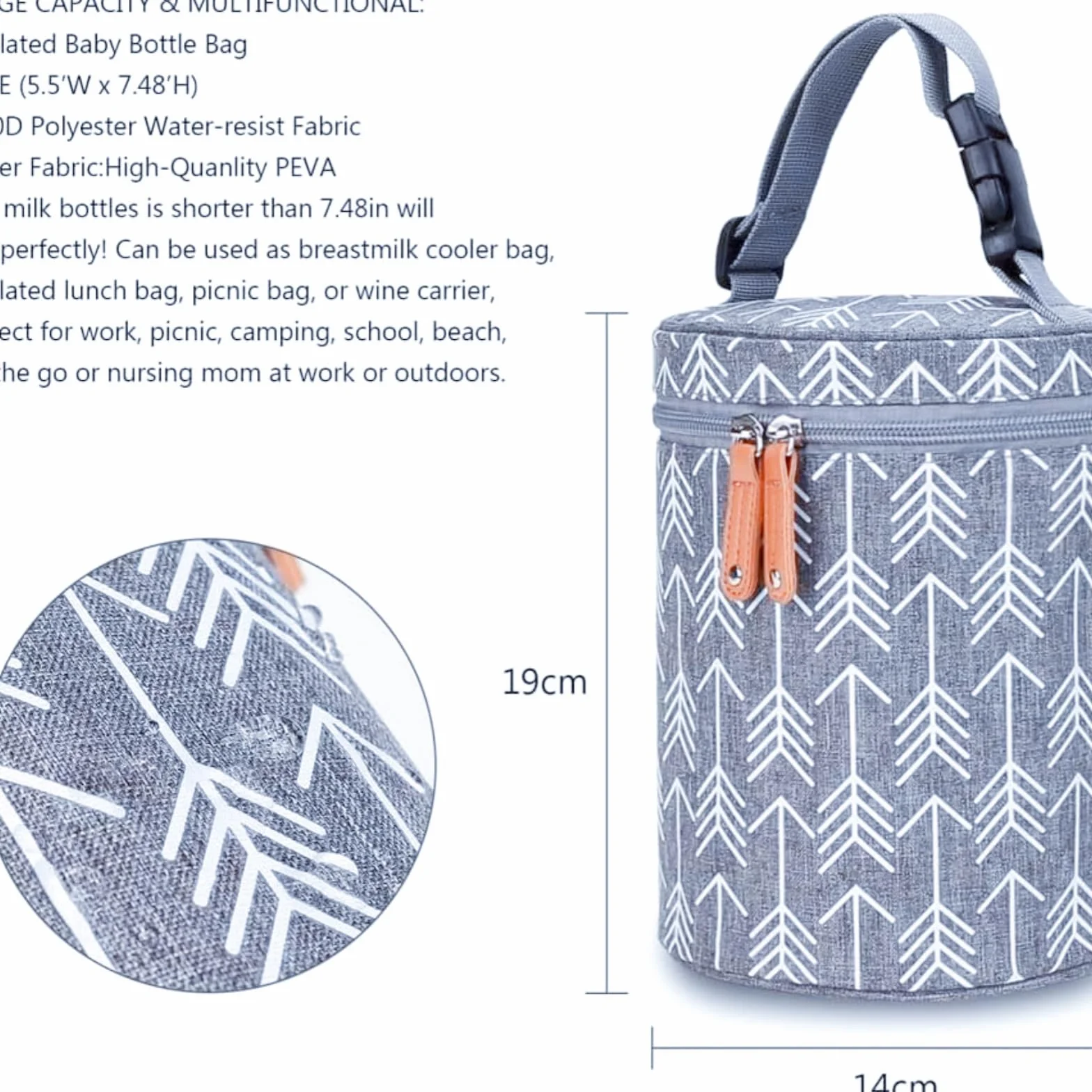 Bolsa Termica Bebé Miniland - Aquecedor Biberón Suavinex con Preparador de Biberones y Termo para Biberón Bebé Walking Mum