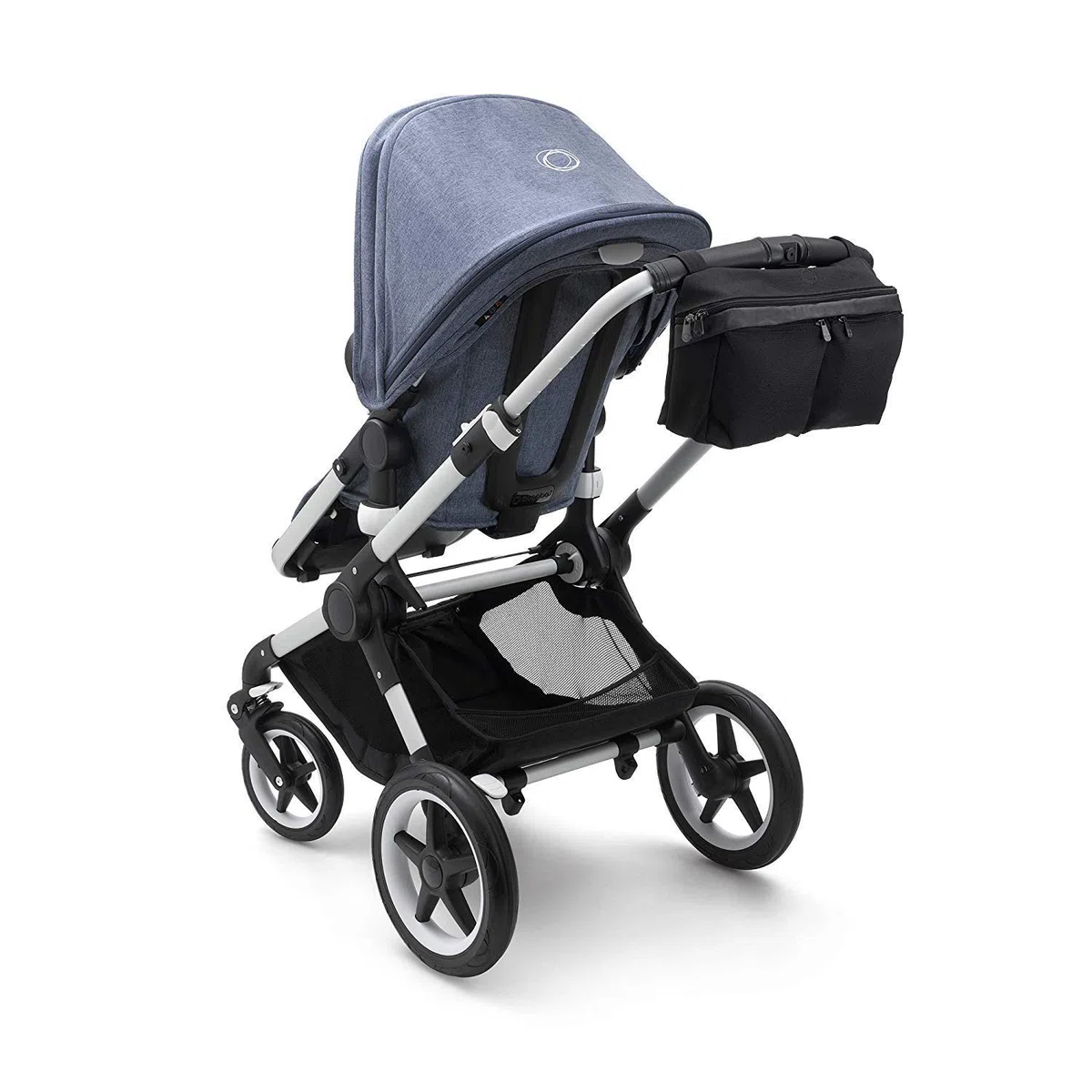 Bugaboo Bolsa organizadora universal para cochecito, se fija al manillar, color negro