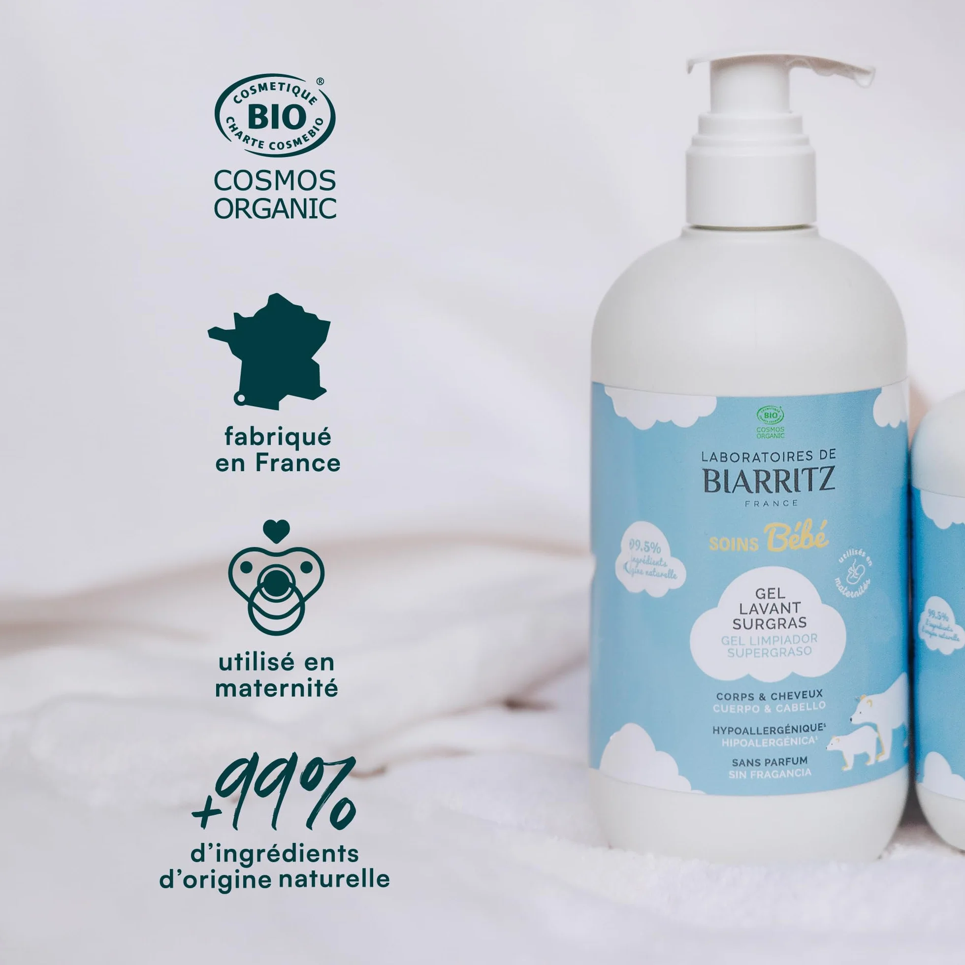 Laboratoires de Biarritz Gel Lavante Supergraso bio 500 ml