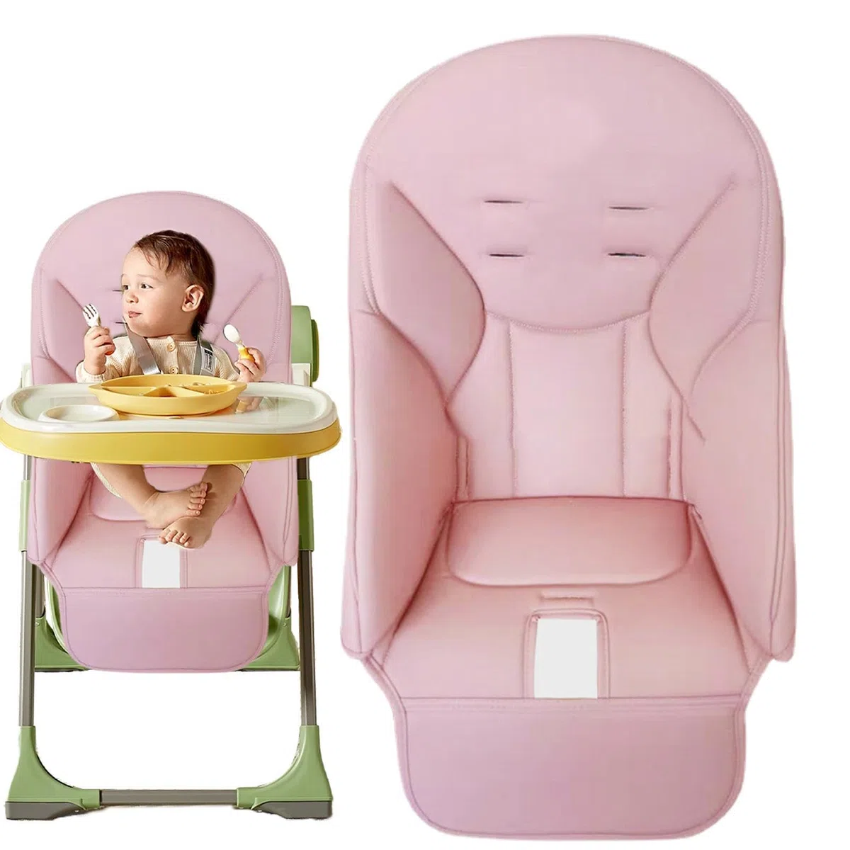 Funda Trona, Cuero PU para Bebé Impermeable, Bebe Funda Trona para Peg Perego, Siesta Zero3, Baoneo, Kosmic Jané etc.