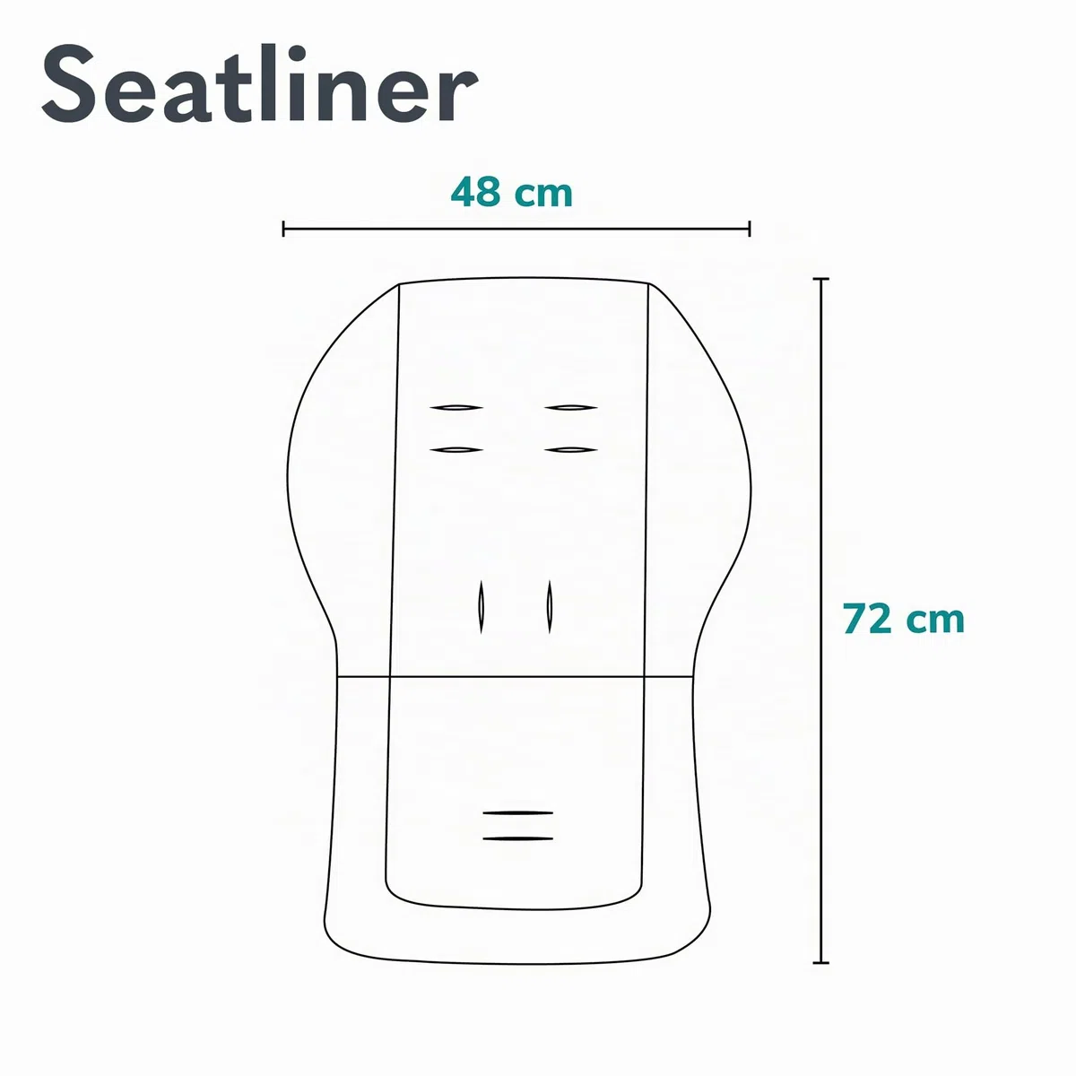 Lionelo SEATLINER - Colchón Universal para Cochecito de bebé, Material Impermeable por Ambos Lados, Compatible con la mayoría de cochecitos, Suave y Suave
