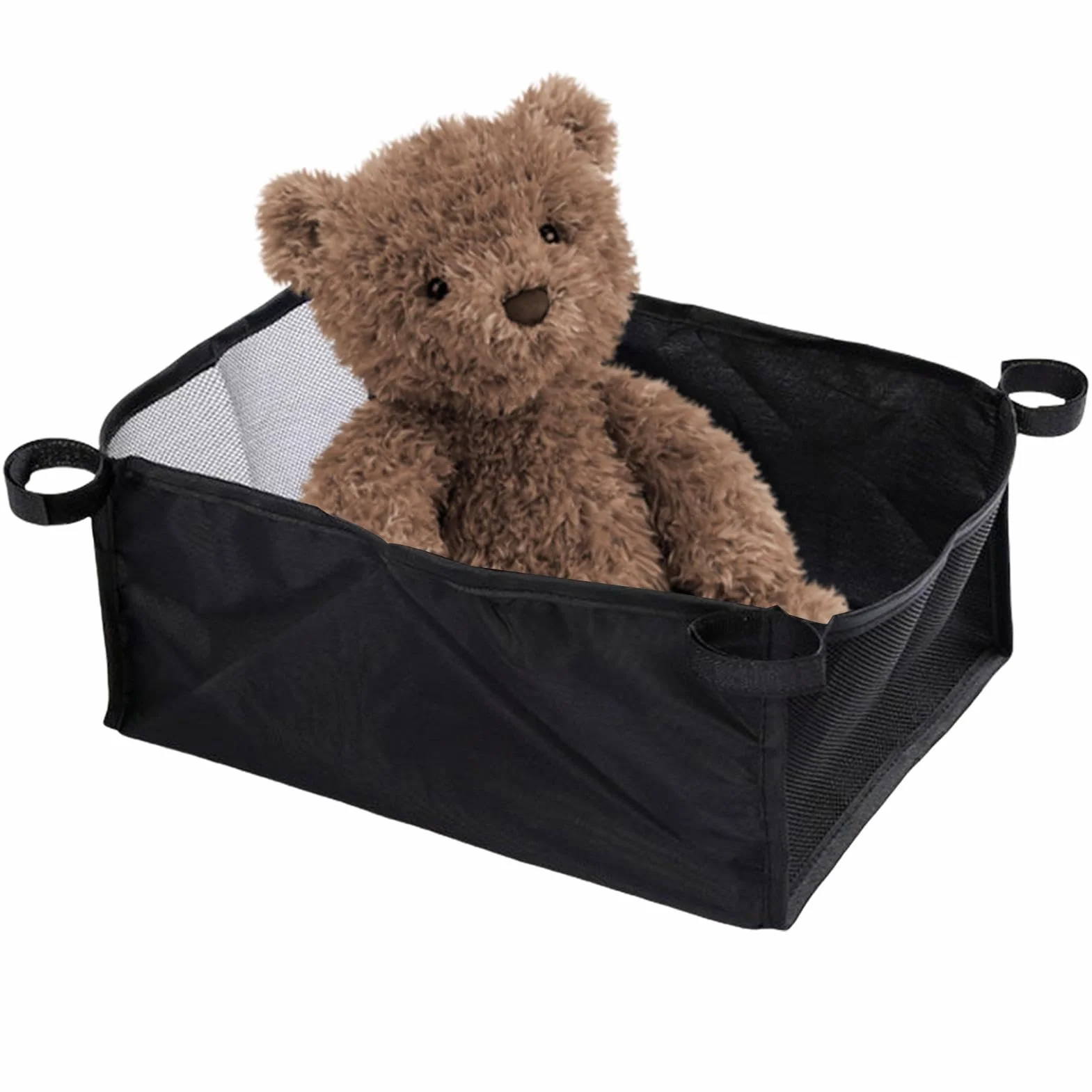Cesta debajo del cochecito, Cesta inferior del cochecito, Organizador debajo del cochecito, Red inferior de malla portátil, tela Oxford de almacenamiento debajo del cochecito para cochecitos de bebé