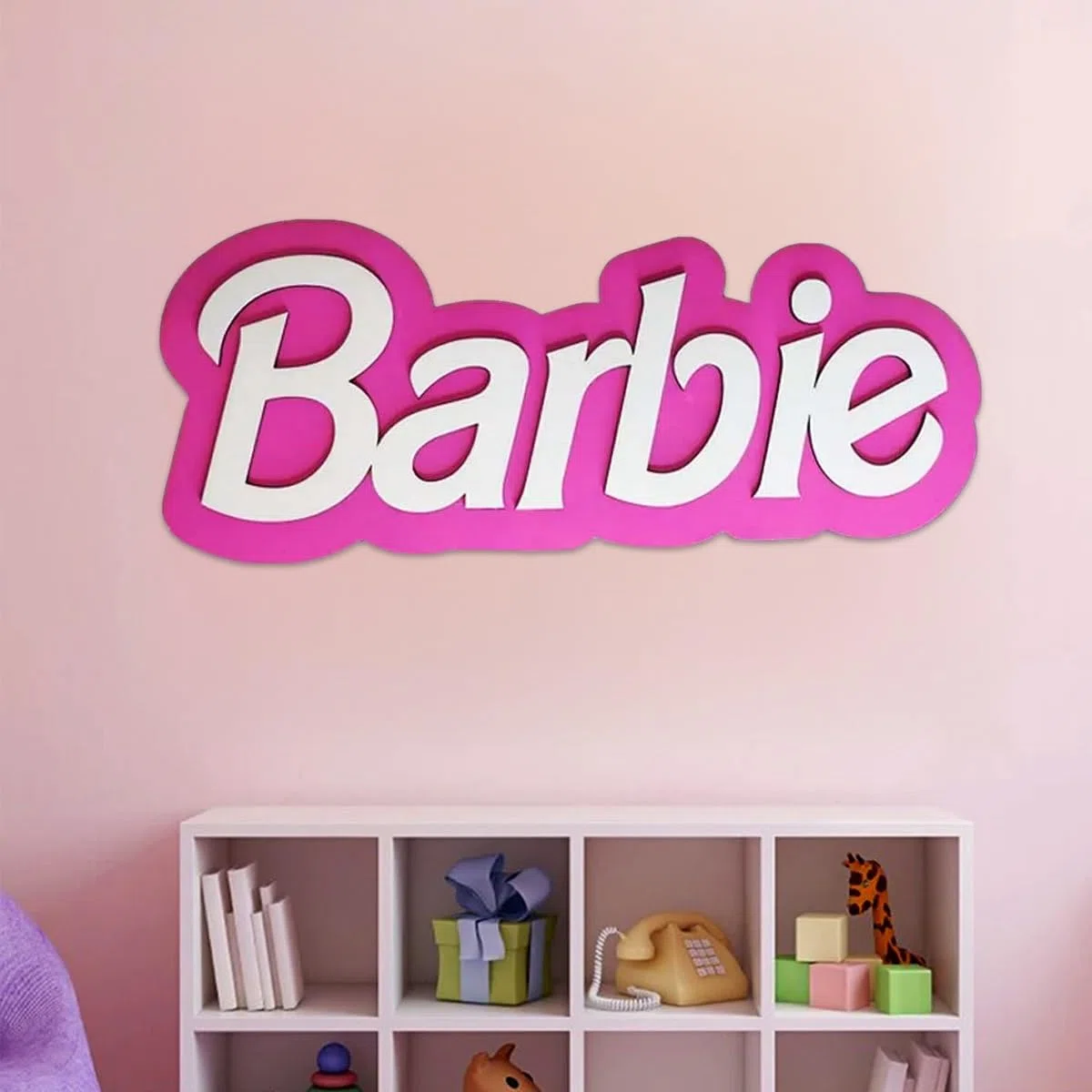 Letrero de nombre personalizado en rosa, placa decorativa de madera 3D personalizada for dormitorio, boda, decoración del hogar, fuente, fiesta de cumpleaños