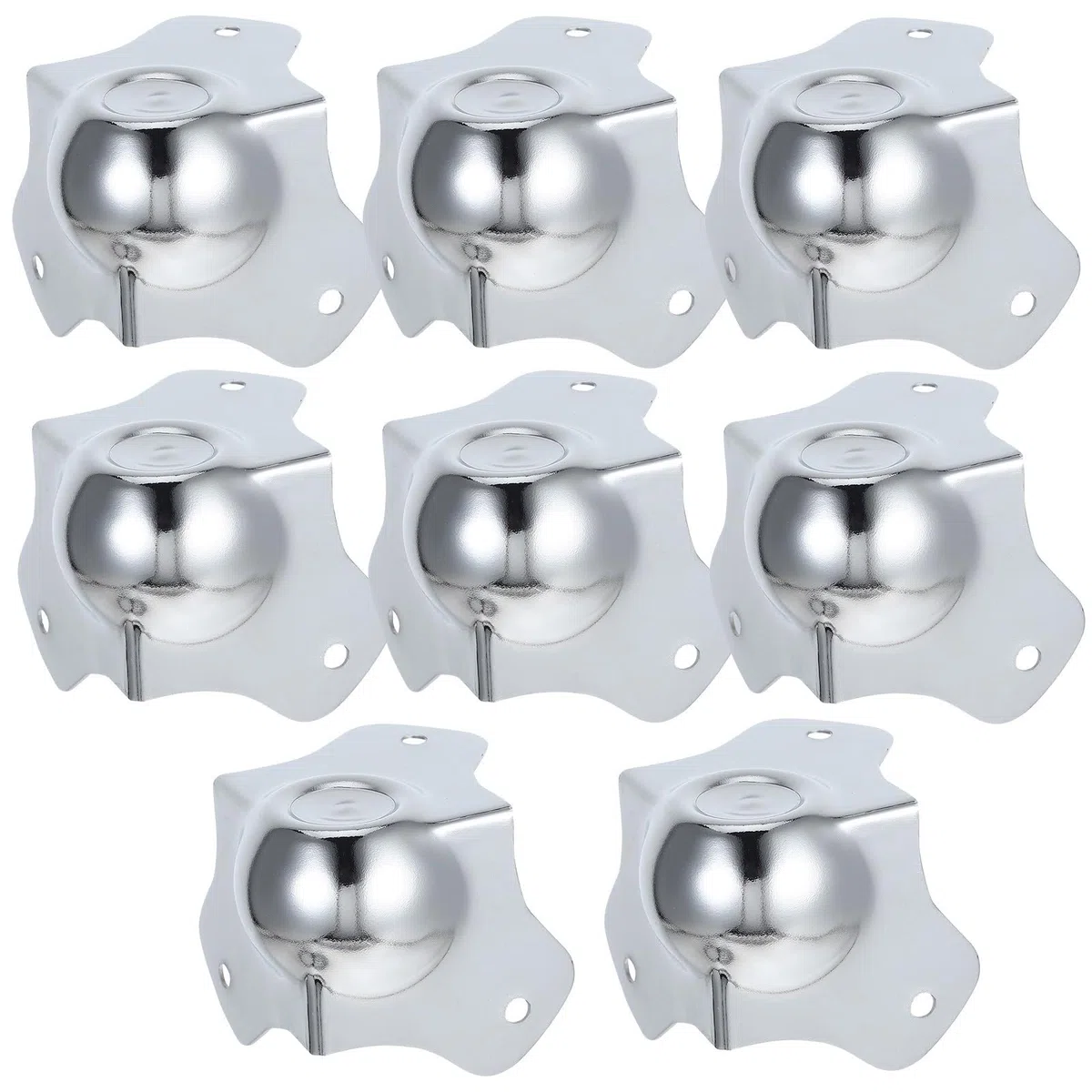 Hohopeti Protector De Esquinas Metálico En Forma De Bola Cantoneras Metálicas Para Muebles Esquina Protector Bola Para Mesas Estuches Y Bordes 2.24 X 2.24 X 2.24 in