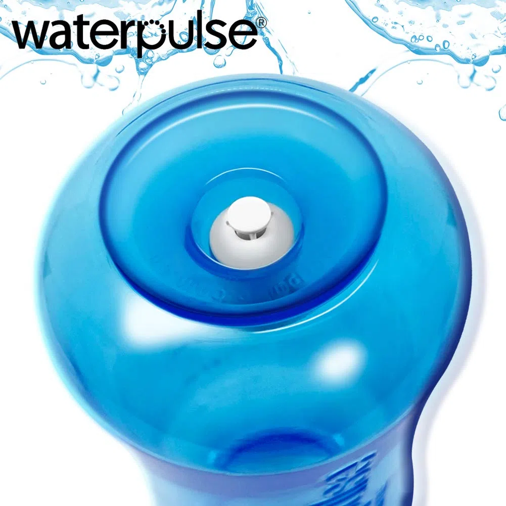 WATERPULSE Neti Pot Sinus Sinusal,300 ml con 60 paquetes de sal,dispositivo de riego nasal,sistema de riego nasal y termómetro adhesivo para adultos y niños,sin BPA