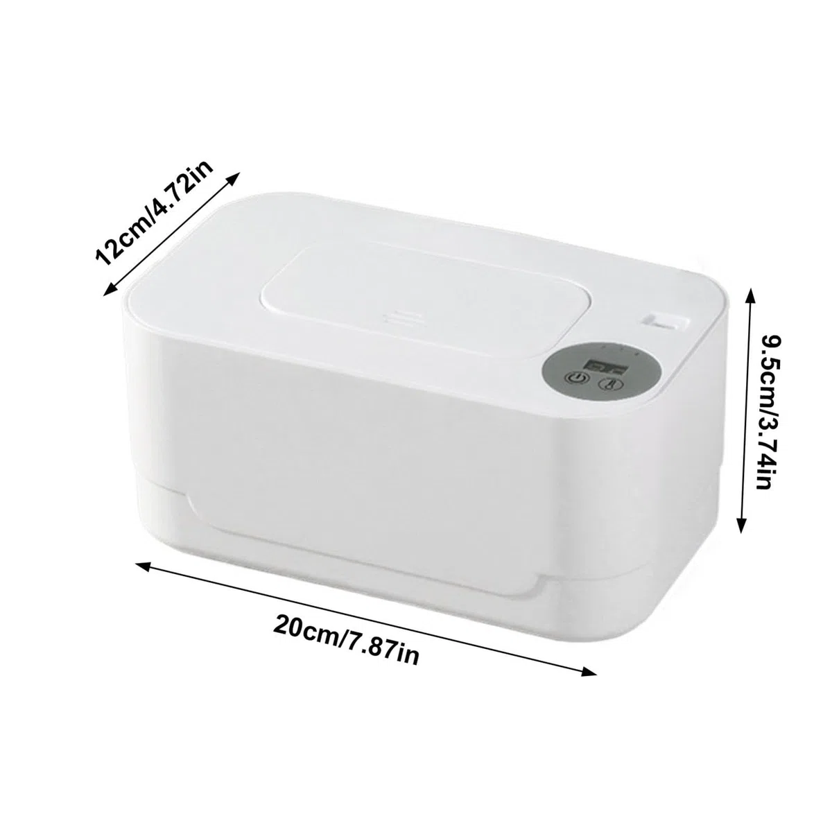 Luckxing Calentador de toallitas húmedas – Calentador de toallitas LED USB de calentamiento rápido, dispensador de toallitas para bebé Supplies, inalámbrico, con indicador de temperatura, temperatura