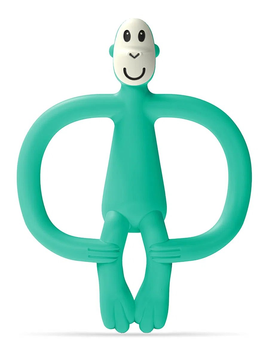 Matchstick Monkey Original Juguete de Dentición Mono, Verde (Green), 6-18 Meses