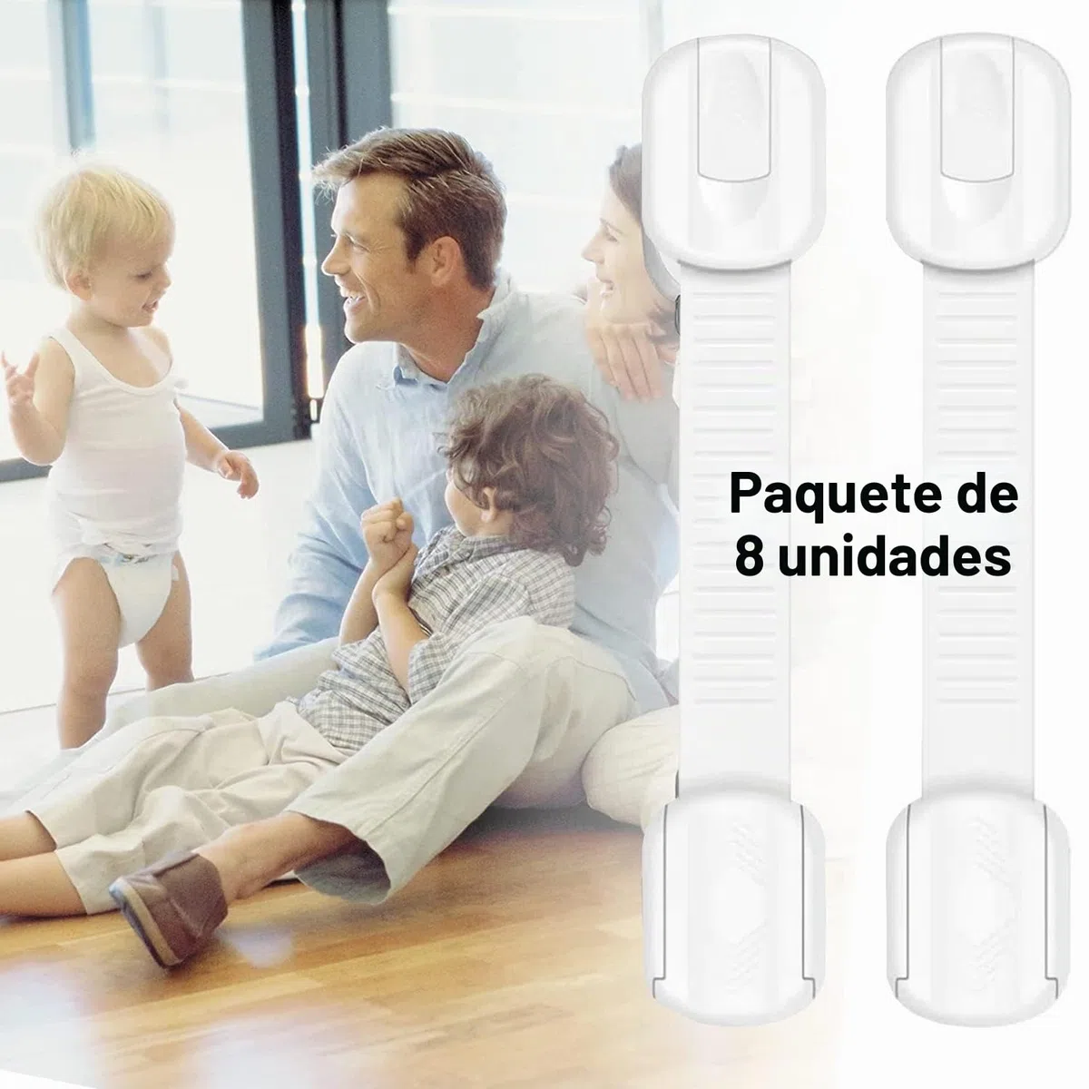 47 Pcs Kit Seguridad Bebe para Bebés y Niños – 12 Protector Enchufes & 3 Llaves+20 Protectores de Esquina de Mesa+8 Cerraduras de Seguridad para Bebés y Niños+4 Bloqueo de Puerta Anti Pellizco